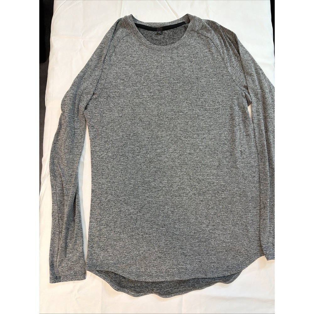 Lululemon Metal Vent Tech Mens Small Gray Heather Long Sleeve Athletic Shirt